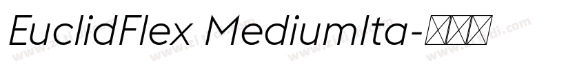 EuclidFlex MediumIta字体转换